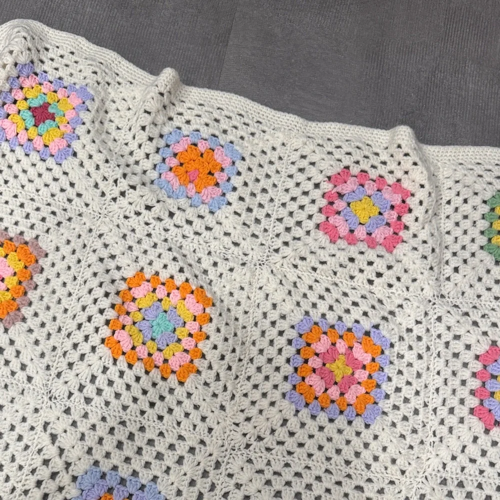 Handmade Flower Crochet Blanket